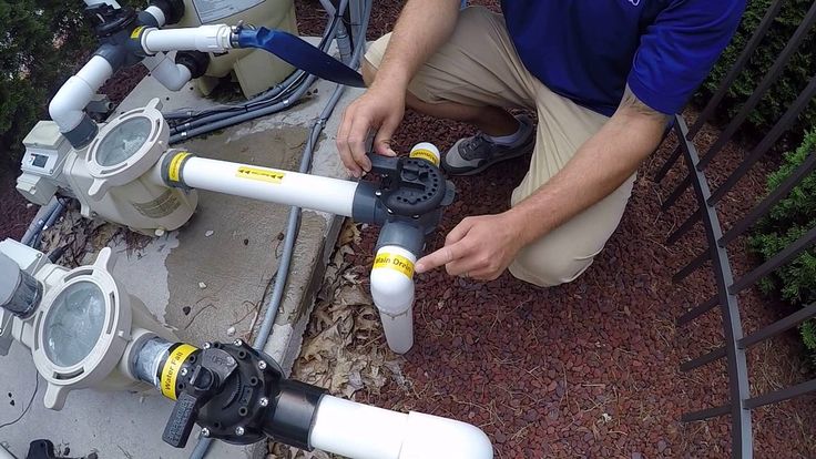 pool plumbing valve repair